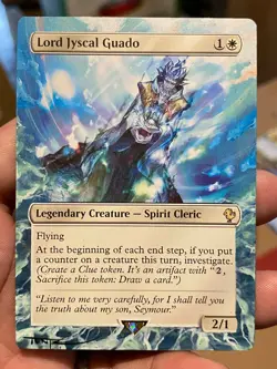 Lord Jyscal Guado #23 MTG Final Fantasy Commander Hand Painted Altered Art Tentz - Image 2