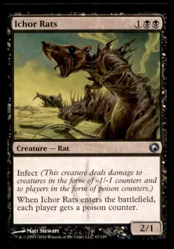 Ichor Rats LP Light Play Scars of Mirrodin MTG [7214] - Image 1