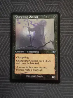 mtg changeling outcast retro frame foil etched modern horizons - Image 1
