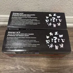 2x EMPTY Pokemon Scarlet & Violet Prismatic Evolutions Surprise Box w/dividers - Image 5