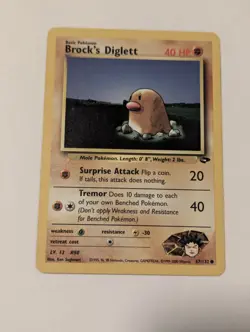Brock's Diglet - 67/132 - Gym Challenge Unlimited- Pokemon TCG - NM/LP - Image 1
