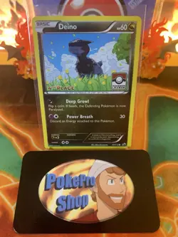 2013 Pokemon Legendary Treasures Deino 97/113 Pokemon League 4th Place - NM - Image 1