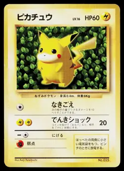 Ivy Pikachu No. 025 Non-Glossy Promo CoroCoro Comics Pokemon Japanese LP - Image 1