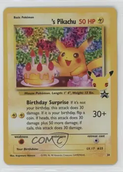_____'s Pikachu (Wizards Black Star Promo) Pokemon Celebrations #24 - Image 1
