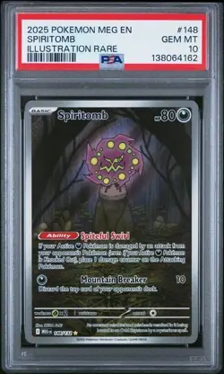Spiritomb *PSA 10* Illustration Rare *Mega Evolution* #148 * Pokemon - Image 1