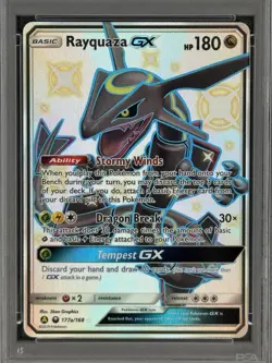 2018 Pokemon Sun & Moon FA/ Rayquaza GX Premium Collection #177A GEM MT PSA 10 - Image 2