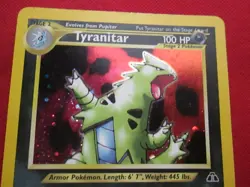 Pokemon Tyranitar 12/75 Neo Discovery Holo Unlimited - Image 2