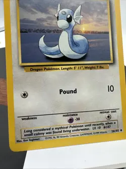 Dratini - 26/102 Base Set Unlimited Pokemon - NM - Image 2