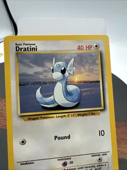 Dratini - 26/102 Base Set Unlimited Pokemon - NM - Image 3