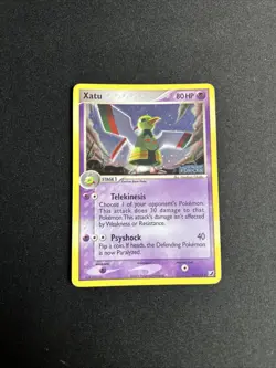 Pokemon TCG Xatu Unseen Forces Set with STAMP 49/115 Reverse Holo Foil LP - Image 1