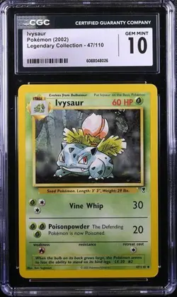 Pokemon Ivysaur (2002) Legendary Collection 47/110 CGC 10 - Image 1