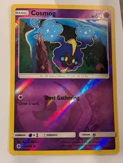 Cosmog 64/149 - Sun & Moon Base Set Pokemon Reverse Holo Foil Nice! - Image 1