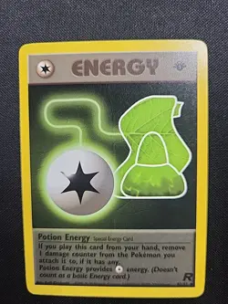 Tcg Pokemon 1st Ed Potion Energy 82/82 Team Rocket Regular LP - Image 1