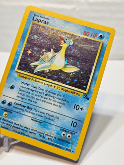 Lapras 10/62 Holo Rare Unlimited Fossil Pokemon 847 - Image 4
