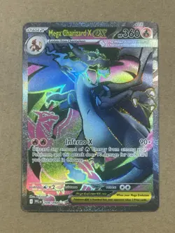 2025 Pokemon Phantasmal Flames PFL EN Mega Charizard X ex Ultra Rare #109/094🔥 - Image 3