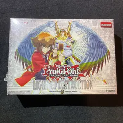 Yu-Gi-Oh Light of Destruction Mini Booster Tuck Box. 4 Pack. English. 1st Ed. - Image 1