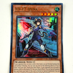 Yugioh! K9-17 Izuna JUSH-EN031 Justice Hunters 1st Ed. English NM Minor Curling - Image 1