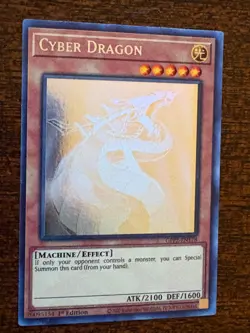 2022 YU-GI-OH! CYBER DRAGON 1st. Ed. Ghost Rare GFP2-EN178 "MISPRINT " - Image 1