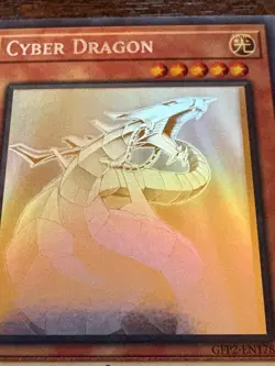 2022 YU-GI-OH! CYBER DRAGON 1st. Ed. Ghost Rare GFP2-EN178 "MISPRINT " - Image 2