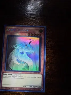 2022 YU-GI-OH! CYBER DRAGON 1st. Ed. Ghost Rare GFP2-EN178 "MISPRINT " - Image 3