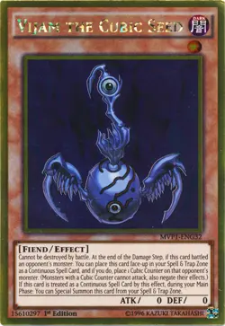 Vijam the Cubic Seed - MVP1-ENG32 - Gold Rare - 1st Edition - Lightly Played - Image 1
