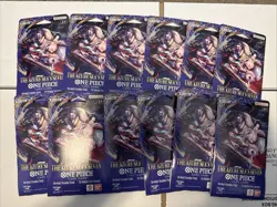 One Piece The Azure Sea's Seven Sleeved Booster Pack Lot OP14 Lot of 12 - Image 1
