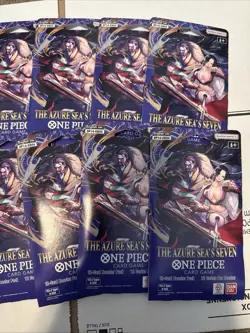One Piece The Azure Sea's Seven Sleeved Booster Pack Lot OP14 Lot of 12 - Image 3