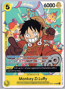Monkey D Luffy SR OP07-109 - 500 Years In The Future - One Piece TCG - Image 1