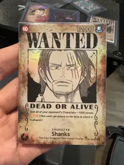 Shanks OP09-004 Parallel Wanted SP One Piece CCG Emperors in the New World Foil - Image 1