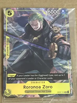 RORONOA ZORO - One Piece TCG OP07-113 - SEALED PROMO - Illustration Box Vol. 3 - Image 1