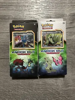 Pokemon TCG: Knock Out Collection Booster Packs Trading Card Tyranitar Lucario 820650131394 - Image 1