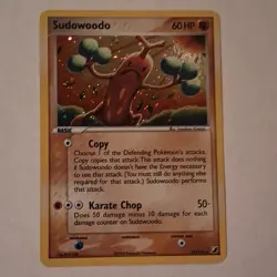 Pokemon Sudowoodo 15/115 EX Unseen Forces Holo Rare 60HP English 2005 TCG Card - Image 1