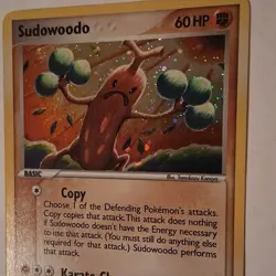 Pokemon Sudowoodo 15/115 EX Unseen Forces Holo Rare 60HP English 2005 TCG Card - Image 2