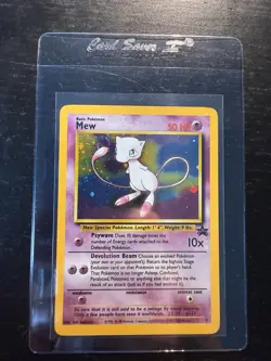 Pokemon TCG Holographic Mew Black Star Promo #9 Card WOTC 1999-2000 Swirl 💫 - Image 1
