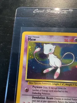 Pokemon TCG Holographic Mew Black Star Promo #9 Card WOTC 1999-2000 Swirl 💫 - Image 2