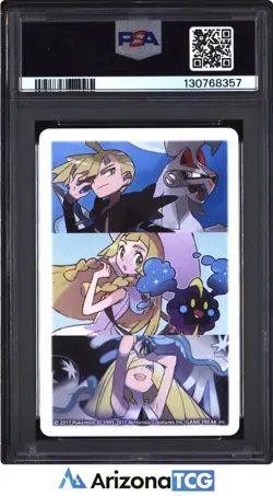 Pokemon 2017 Queen Of Clubs Lillie & Lunala Pokemon Playing Cards GEM MT PSA 10 - Image 2