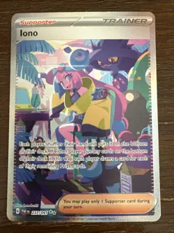 Iono 237/091 - Pokemon TCG Paldean Fates Special Illustration Rare Card NM - Image 1