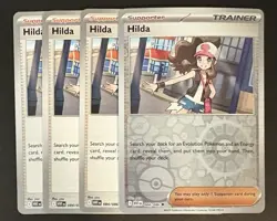 Hilda 084/086 Pokemon TCG White Flare Uncommon Cards NM Playset x4 1 RH 3 Reg - Image 1