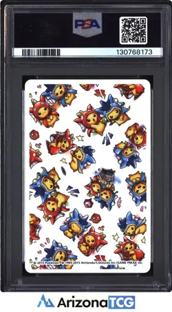 Pokemon 2015 King Of Clubs Magikarp Poncho Pikachu Pokemon Playing Cards PSA 10 - Image 2