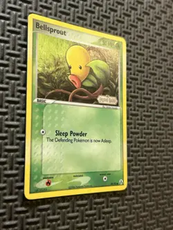 Pokemon Card - Bellsprout Legend Maker Stamped 49/92 Common Reverse Holo SWIRL - Image 2