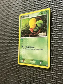 Pokemon Card - Bellsprout Legend Maker Stamped 49/92 Common Reverse Holo SWIRL - Image 3