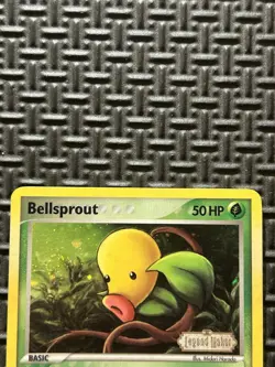 Pokemon Card - Bellsprout Legend Maker Stamped 49/92 Common Reverse Holo SWIRL - Image 4