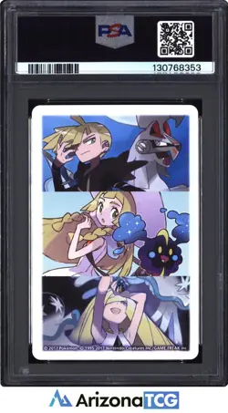 Pokemon 2017 Lillie & Cosmog J Jack Of Clubs Pokemon Playing Cards PSA 9 - Image 2