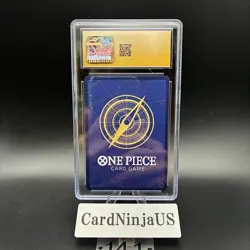 CGC PRISTINE 10 Monkey D Luffy P-043 One Piece Promotion Card Foil 2023 Weekly - Image 2