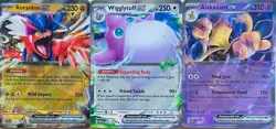 2023 POKEMON EX DOUBLE RARE & PROMO HOLO CARDS - 3 CARD LOT - Image 1