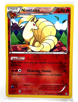 Ninetales 21/160 Reverse Holo Primal Clash 2015 Pokemon Card LP - Image 1