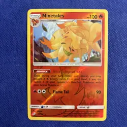 Pokemon Ninetales 16/181 - SM Team Up Reverse Holo Card - NM - Image 1