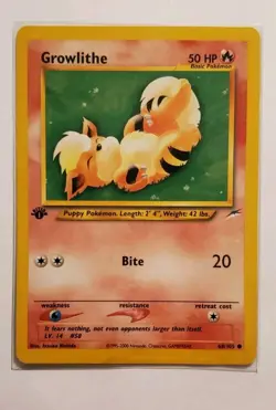 Growlithe - 68/105 - 1st Edition - Neo Destiny - Pokemon Card - Image 1