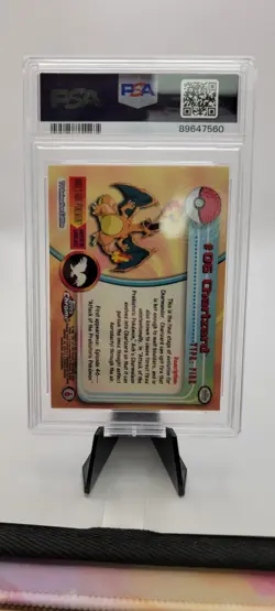 CHARIZARD Pokemon Card - 2000 Topps Chrome - #6 - Pokemon T.V. PSA 5 - Image 2