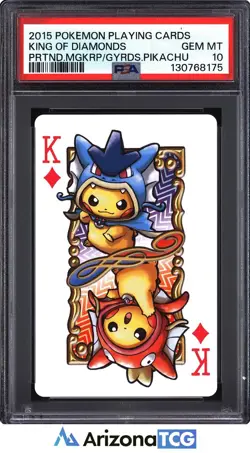 Pokemon Pretend Poncho Pikachu Magikarp Gyarados Pokemon Playing Cards PSA 10 - Image 1